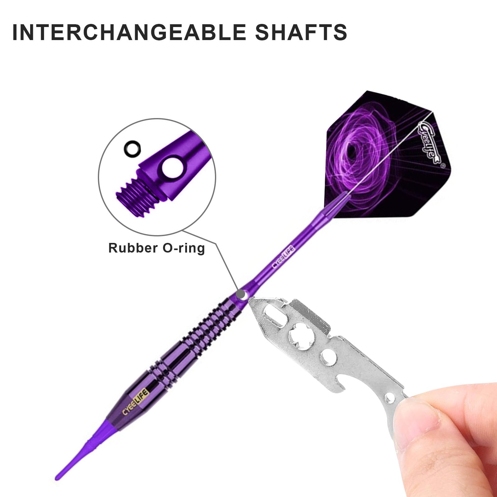 ダーツ矢、ケース、ティップ取替え付き ダーツフライト ダーツの矢用 収納ケース コンパクト ドロップ